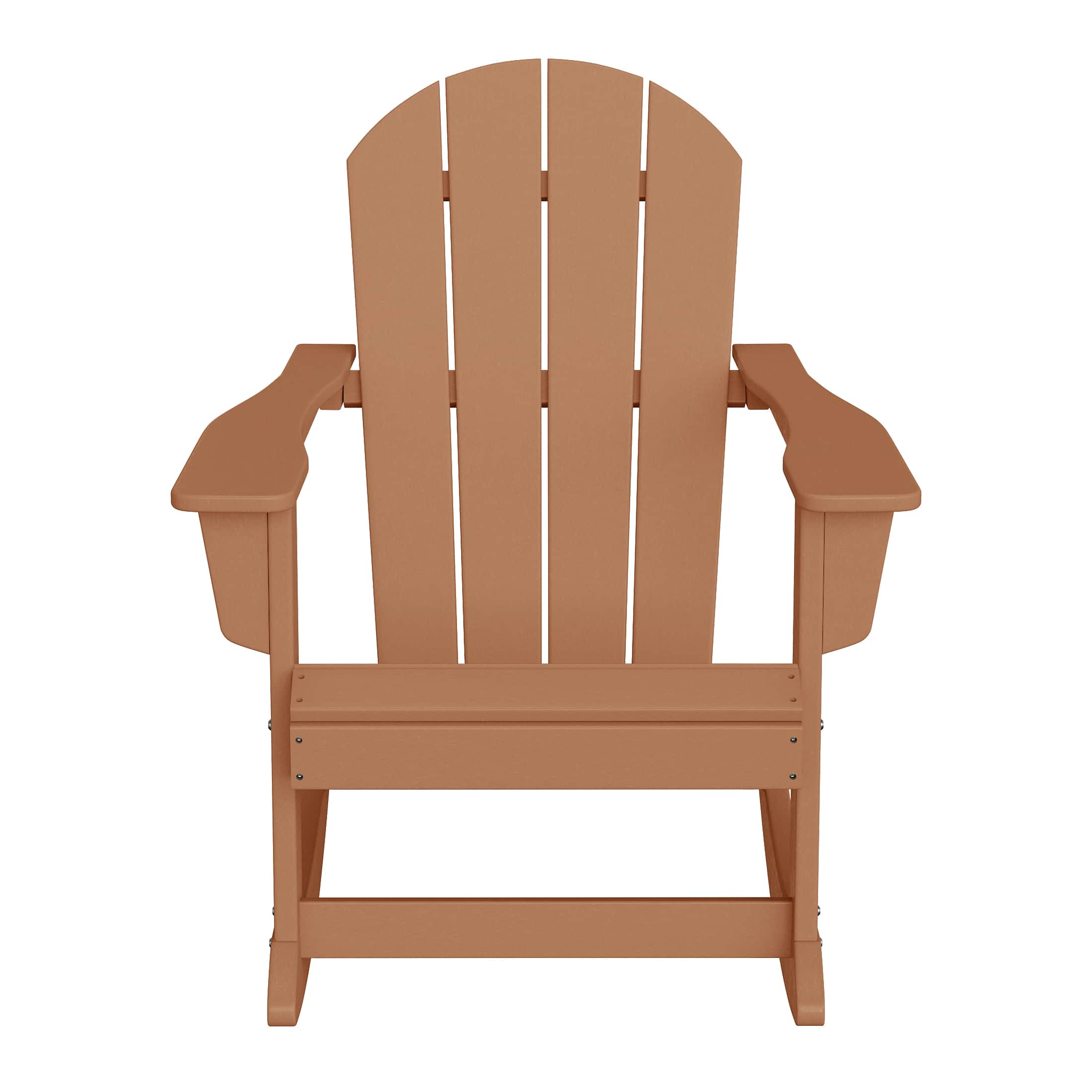 WestinTrends- Malibu Outdoor / Patio Poly Adirondack rocking chair- Teak