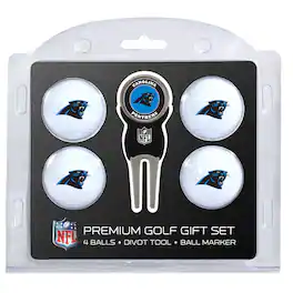 Team Golf - Carolina Panthers 4-Ball Gift Set - Multicolor