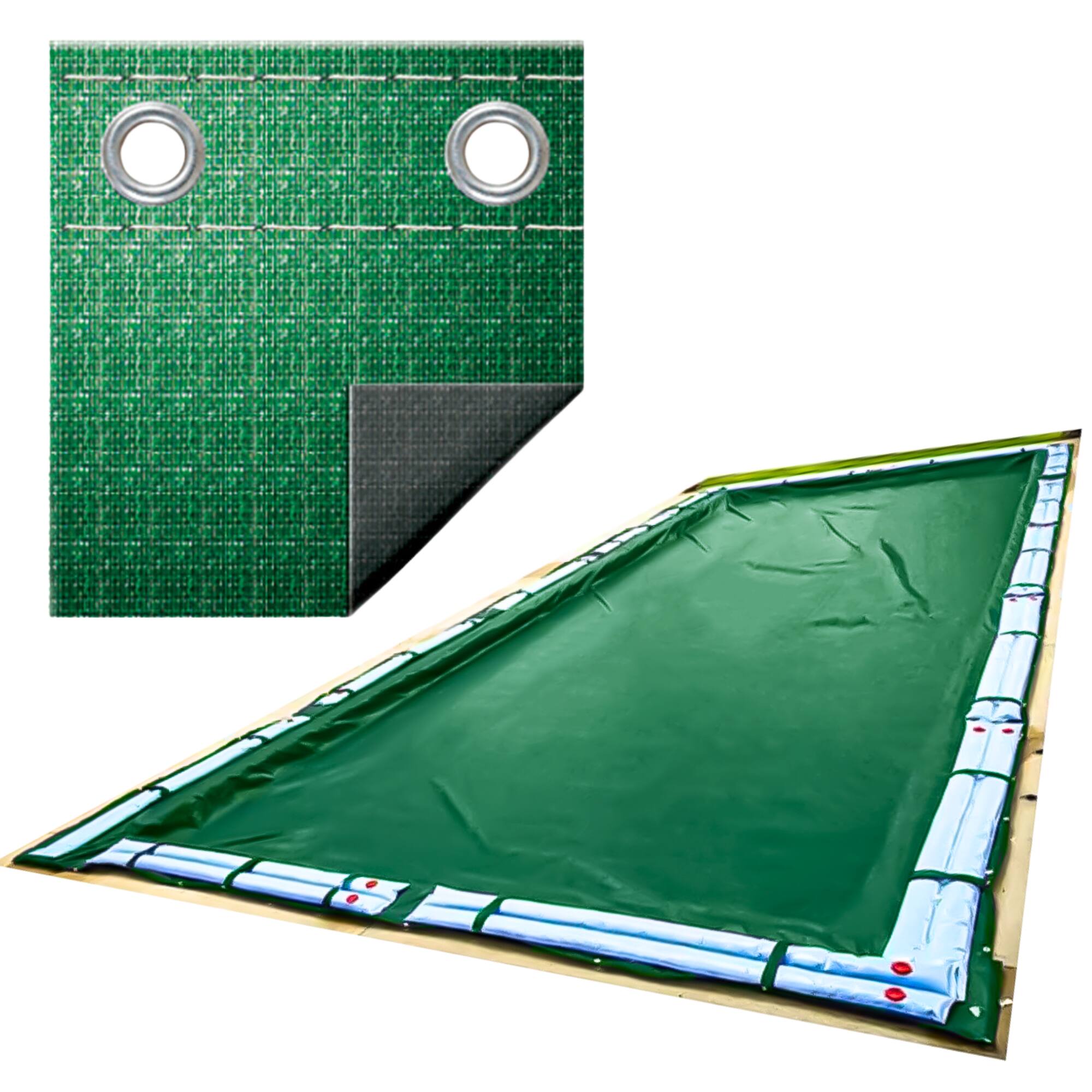 Front. Swimline - Swimline Hydrotools Supreme Guard Winter Pool Cover for 20x40 Ft Inground Pools.