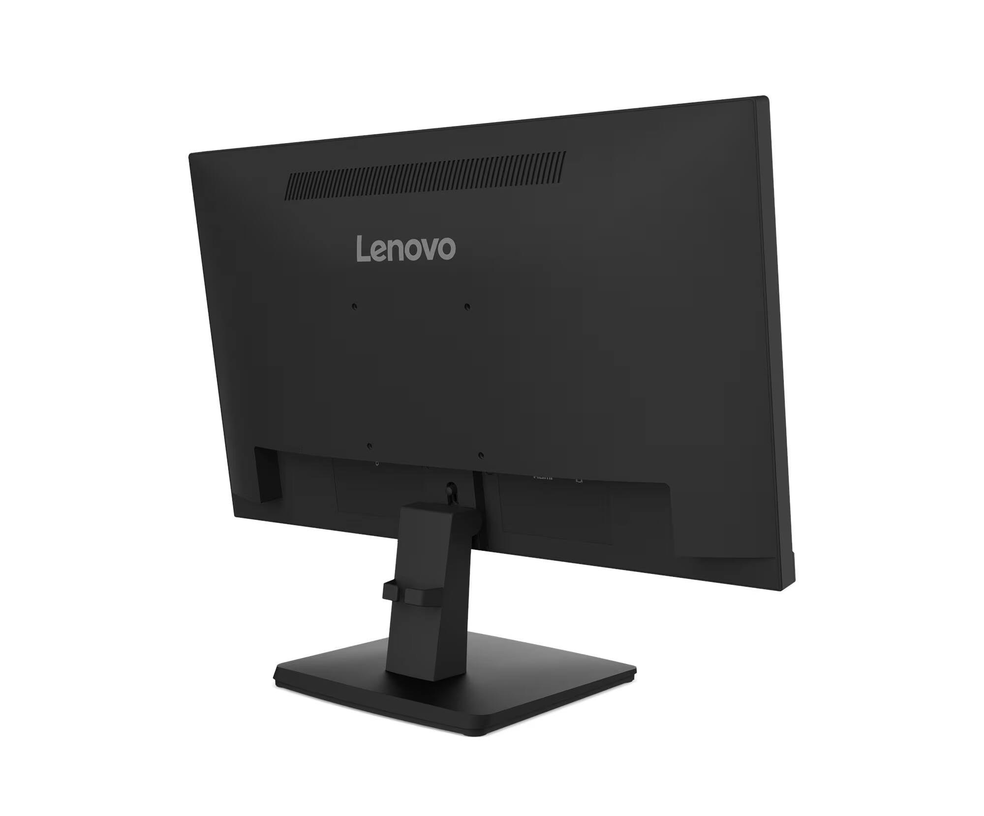 Alt View 3. Lenovo - ThinkVision 22" FHD IPS Monitor, 4ms Response Time, Anti-Glare, Flicker-Free, 100Hz Refresh Rate, HDMI & DKZ Hub 2-Pack - Black.