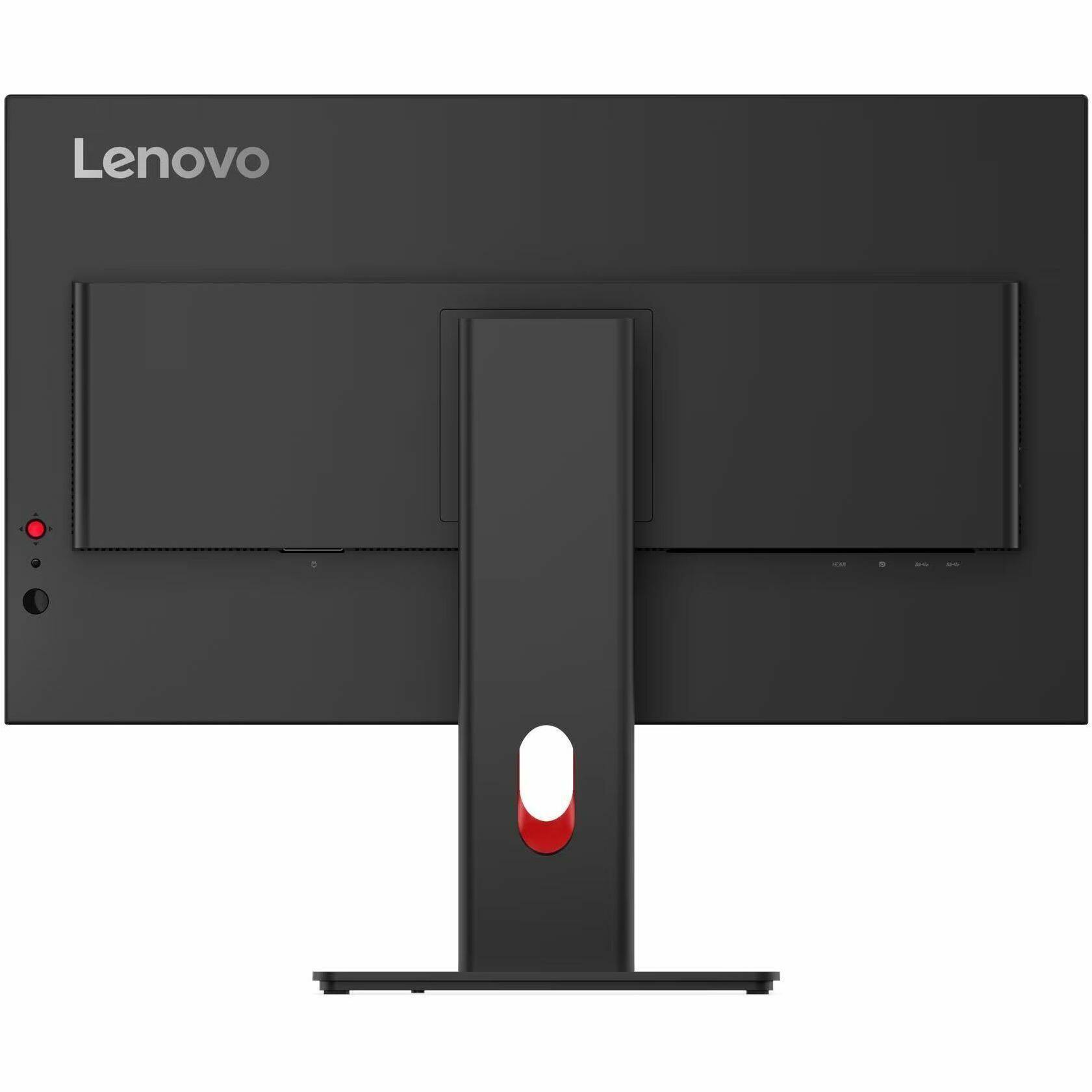 Alt View 5. Lenovo - Lenovo ThinkVision T27Q-40 27" Class WQHD LED Monitor - 16:9 - Eclipse Black - 27" Viewable - In-plane Switching (IPS) - Black.