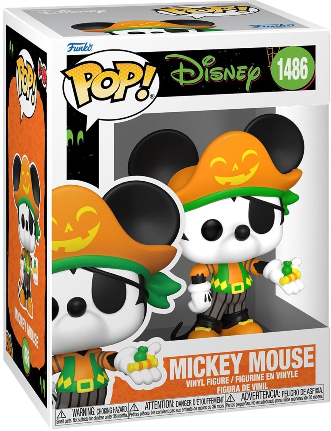 Funko | Disney 1486 POP! Mickey Mouse | Mickey Mouse figurine en vinyle | Vinyl figure | figura de vinil | Peligro de asfixia. D'etouffement. Advertencia: para niños menores de 36 meses. Danger d'étouffement. Advertencia: peligro de asfixia. Partes pequeñas. No es adecuado para niños menores de 36 meses. Petites pièces. Ne convient pas aux enfants de moins de 36 mois. Warning: choking hazard. Small parts. Not suitable for children under 36 months.