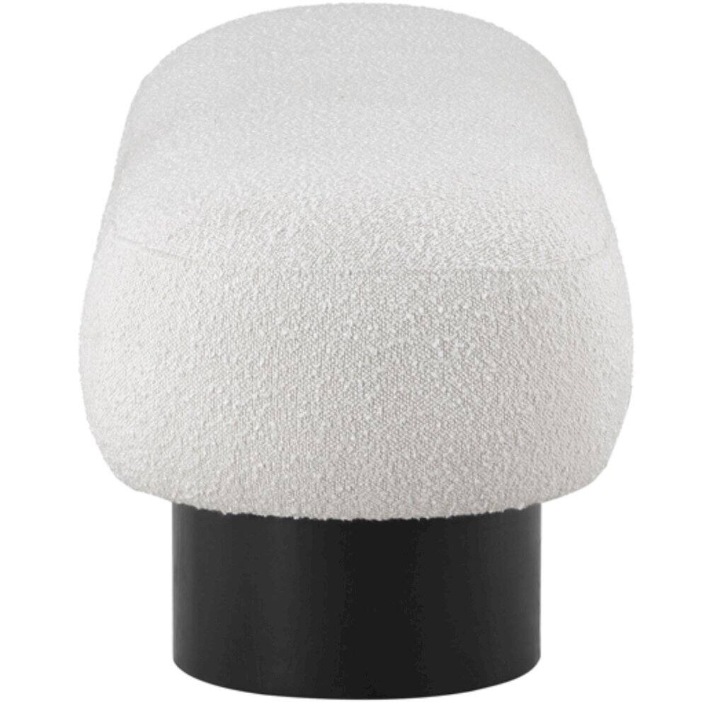 Alt View 4. Meridian Furniture - Robertson Cream Boucle Fabric Bench - Beige.