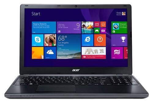 Front Standard. Acer - 15.6" Touch-Screen Laptop - Intel Celeron - 4GB Memory - 500GB Hard Drive - Clarinet Black.