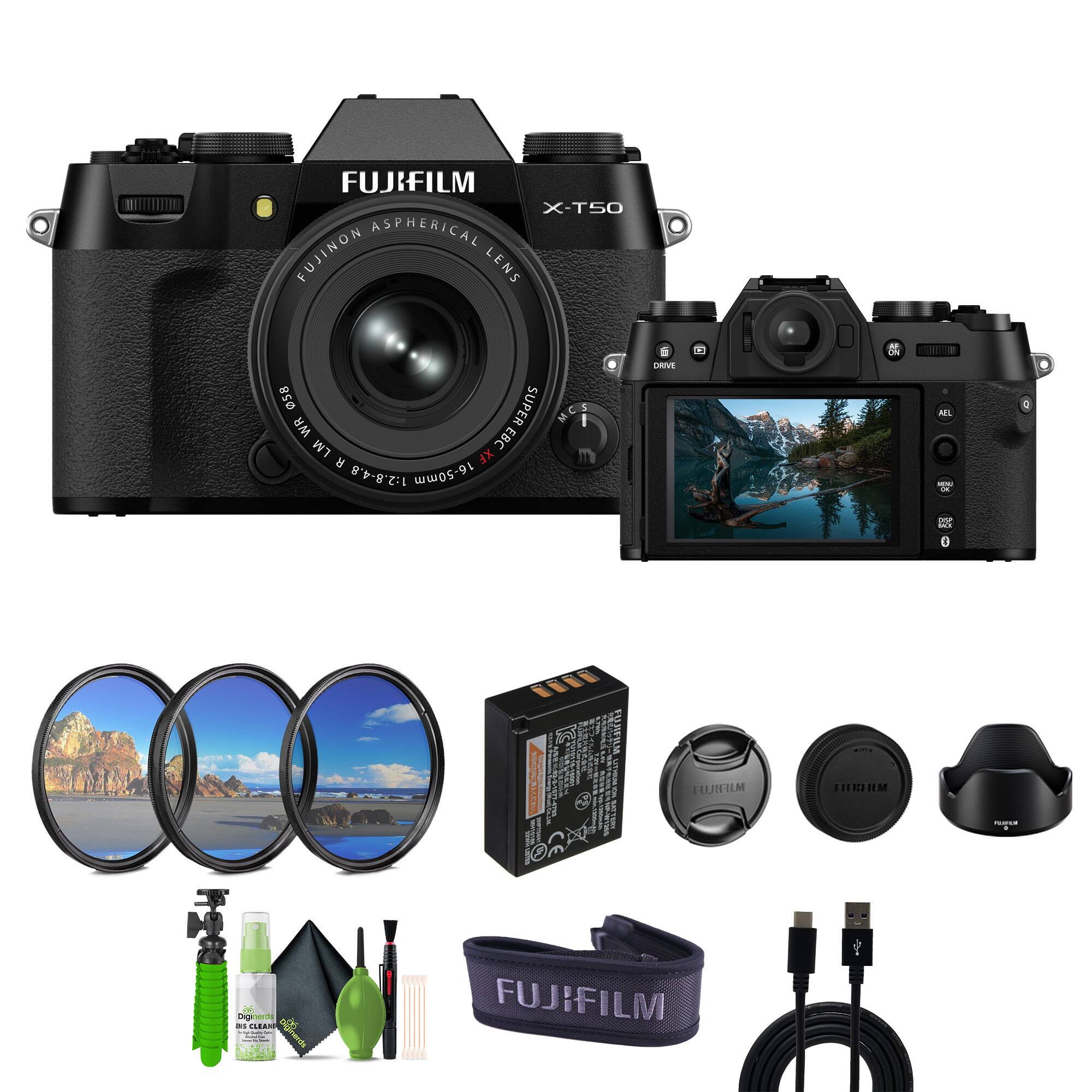 FUJIFILM X-T50 ASPHERICAL FUJINON LENS 058 SUPER MC3 i 2 I WR EBC LM XF 1:2.8-4.8 16-50mm DRIVE 1 & C I : U : | I URFILM ACE S EUJEILM Cnger - ..... Sen FUJIFILM
