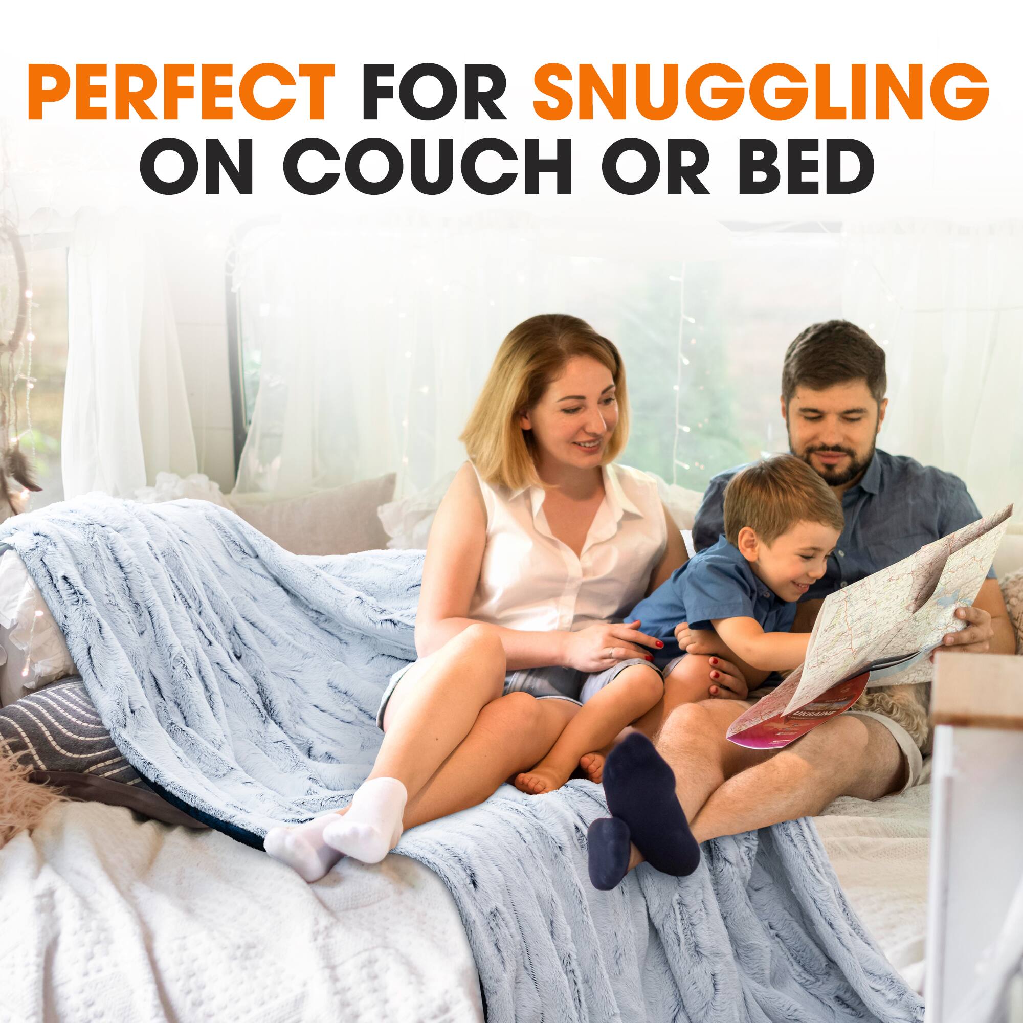 PERFECT FOR SNUGGLING ON COUCH OR BED