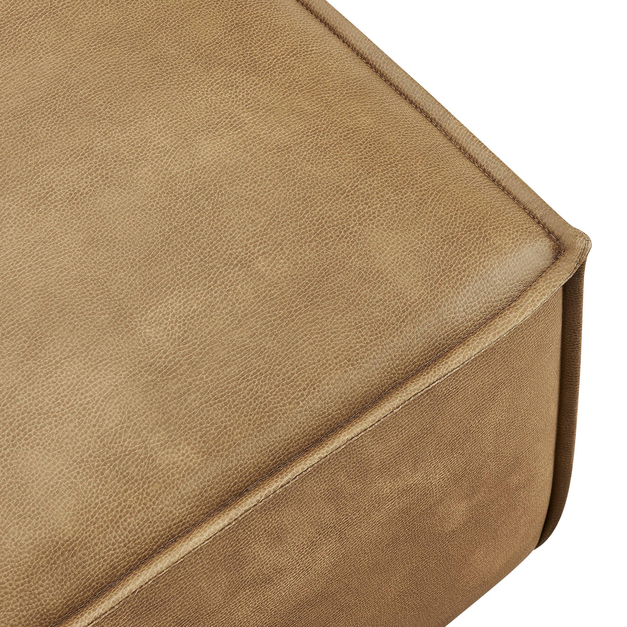 Alt View 4. Modway - Restore Vegan Leather Modular Ottoman by Modway - Toast.