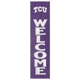 Jardine - TCU Horned Frogs 12'' x 48'' Welcome Outdoor Leaner - Purple