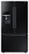 Front. Samsung - 28.1 Cu. Ft. French Door Refrigerator with Thru-the-Door Ice and Water - Black.