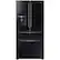 Front. Samsung - 24.7 Cu. Ft. 33-inch 4-Door Refrigerator with Counter-Height FlexZone™ Drawer - Black.