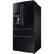 Left. Samsung - 24.7 Cu. Ft. 33-inch 4-Door Refrigerator with Counter-Height FlexZone™ Drawer - Black.