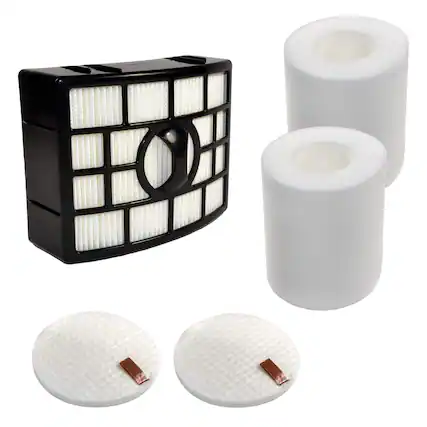 Front. HQRP - HQRP HEPA Filter Kit with Foam Felt Pads for Shark Rotator Powered Lift-Away XL NV755 UV795, Replaces XHF650 XFF755.