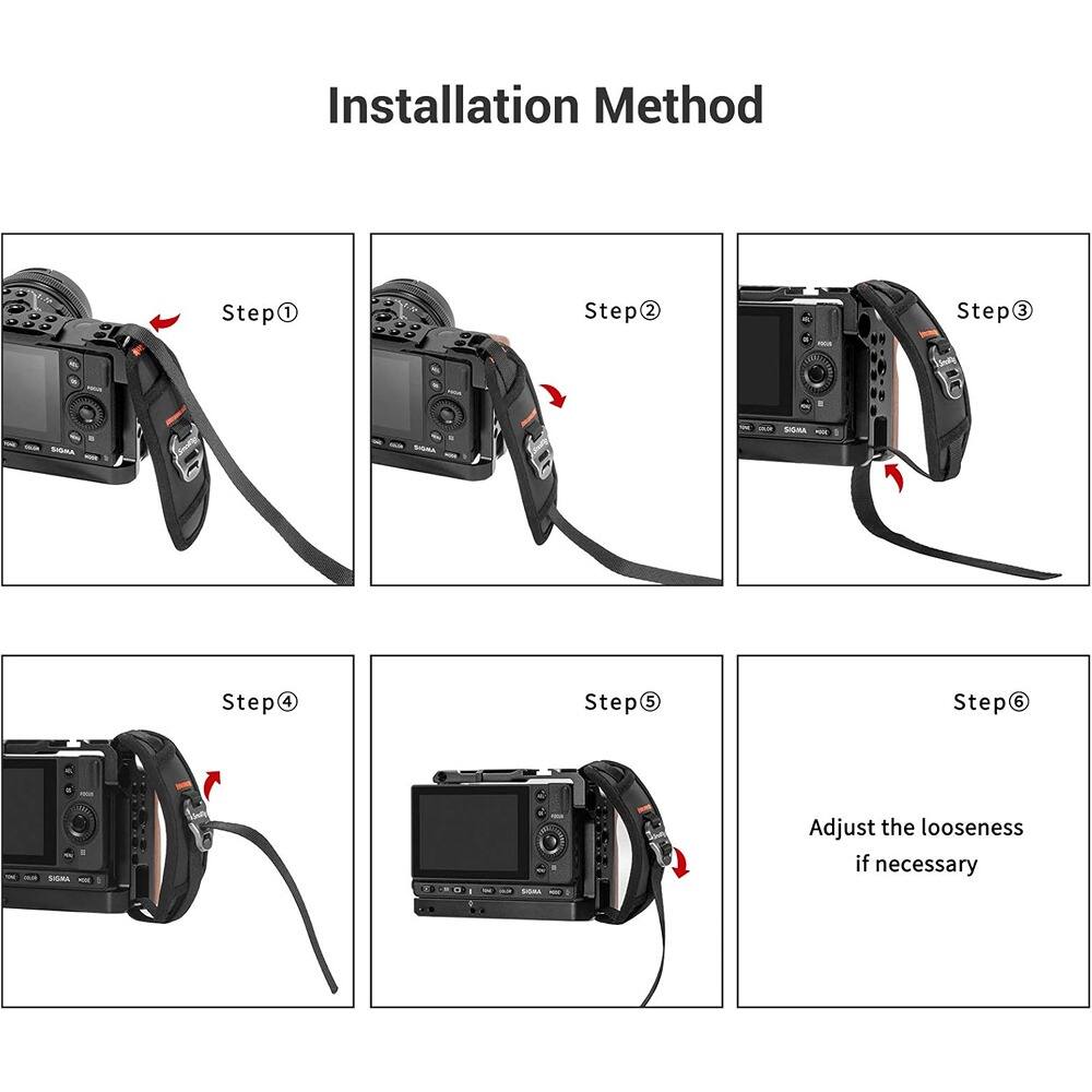 Installation Method

Step 1  
Step 2  
Step 3  
Step 4  
Step 5  
Step 6  

Adjust the looseness if necessary