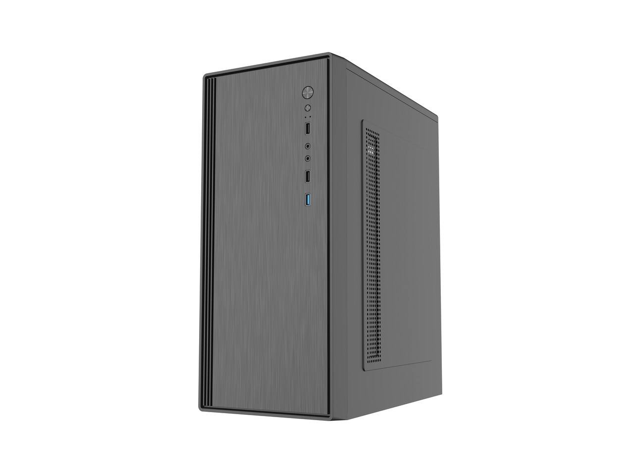Alt View 1. DIYPC - DIYPC DIY-V3-ATX Black USB3.0 ATX Mid Tower Computer Case w/ 1 x 120mm Fan x Rear (Pre-Installed) - Black.