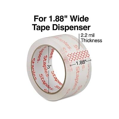 For 1.88" Wide Tape Dispenser  
2.2 mil Thickness  
1.88" Staples  
3" Staples