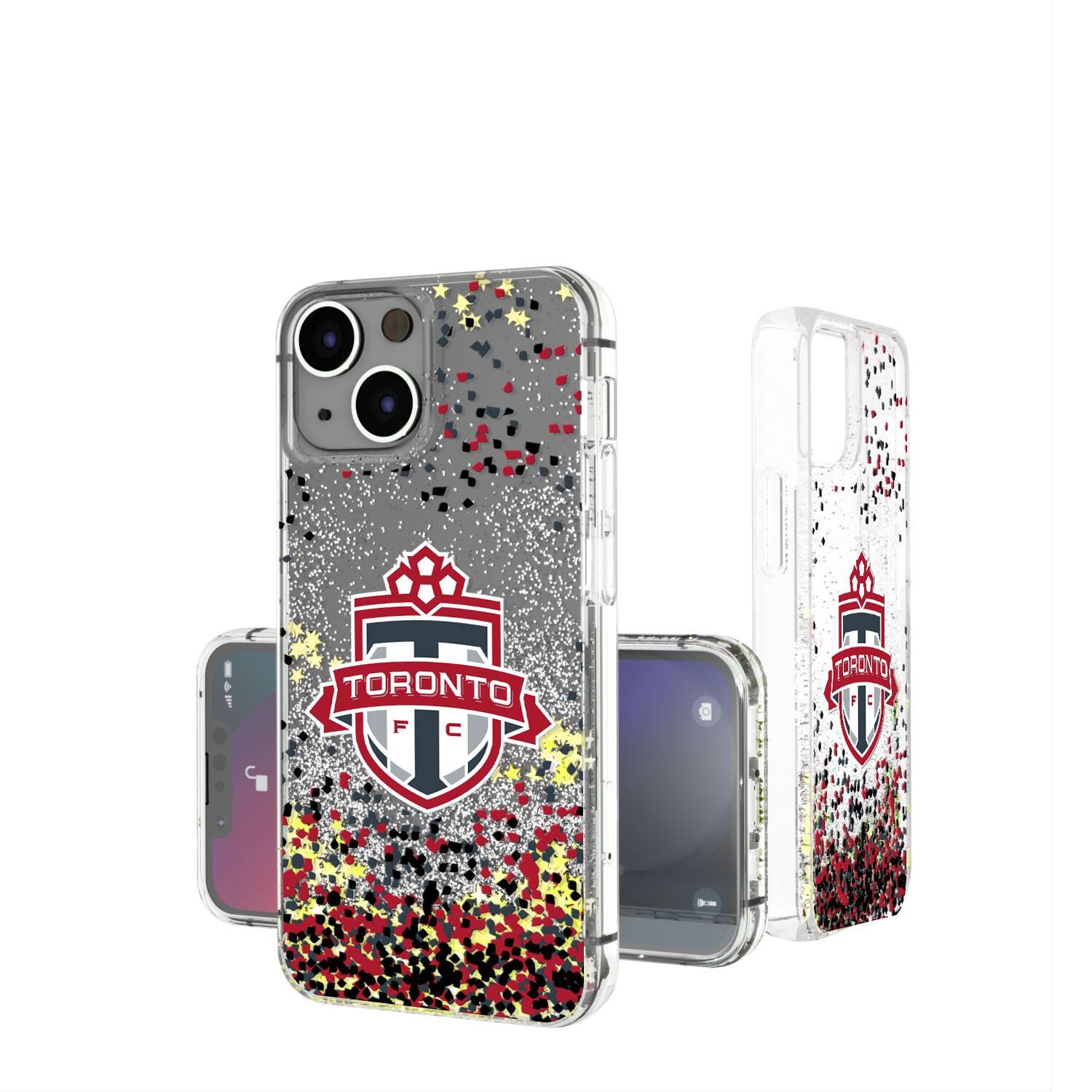 Keyscaper - MLS - Toronto FC iPhone Confetti Glitter Design Case - 14 Pro Max - Multicolor