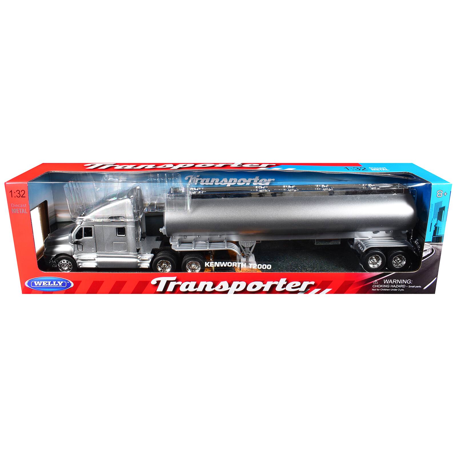 Tamsporter 1.22 A Transporter - 1:32 Diecast METAL 8+ - WELLY KENWORTH T2000 1 WARNING Transporter, - CRAAIN - - - MAJARO - -