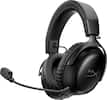 Front. HyperX - Cloud III S Wireless Gaming Headset for PC, PS5, PS4, Nintendo Switch, Mac, and Mobile - Black.