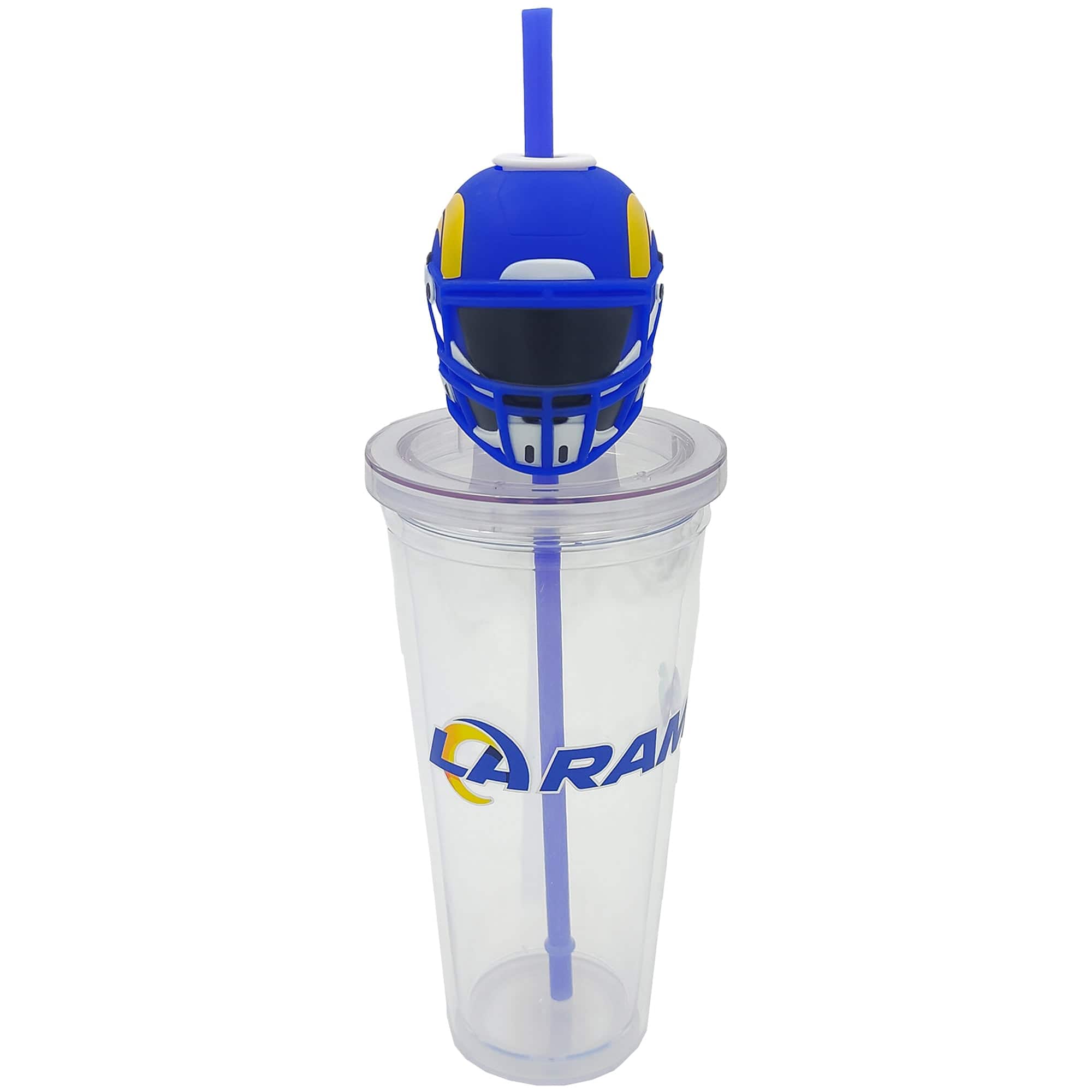Photos - Water Bottle Pegasus  Los Angeles Rams Mascot Lid 24oz. Sipper Cup - Multicolor 