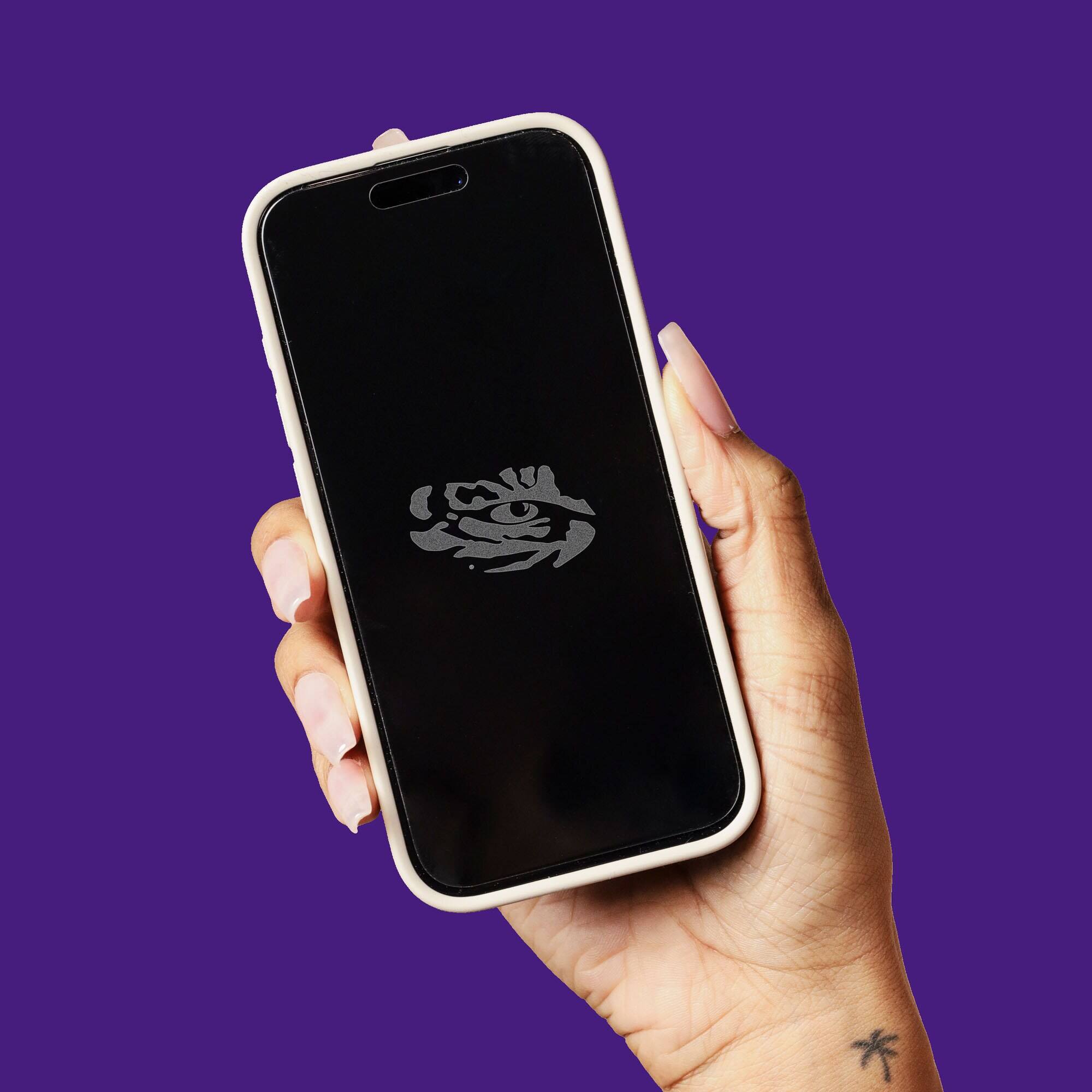 Alt View 3. Screen Skinz - LSU Tigers iPhone Privacy Screen Protector - 17 Pro Max - Multicolor.