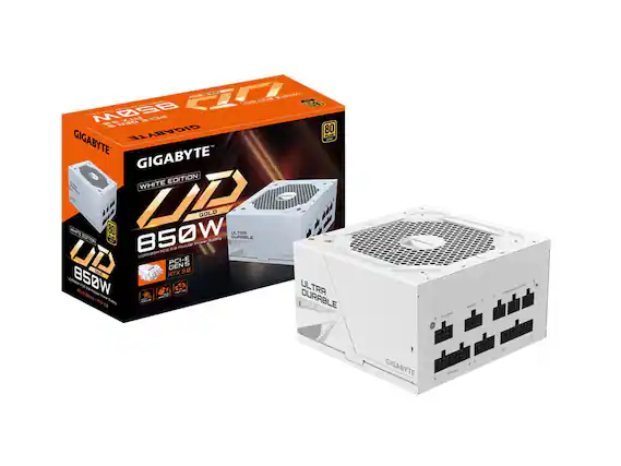 GIGABYTE UP 850W WHITE EDITION
80 PLUS GOLD
ULTRA DURABLE
PCI-E 5.0
RTX 30 SERIES