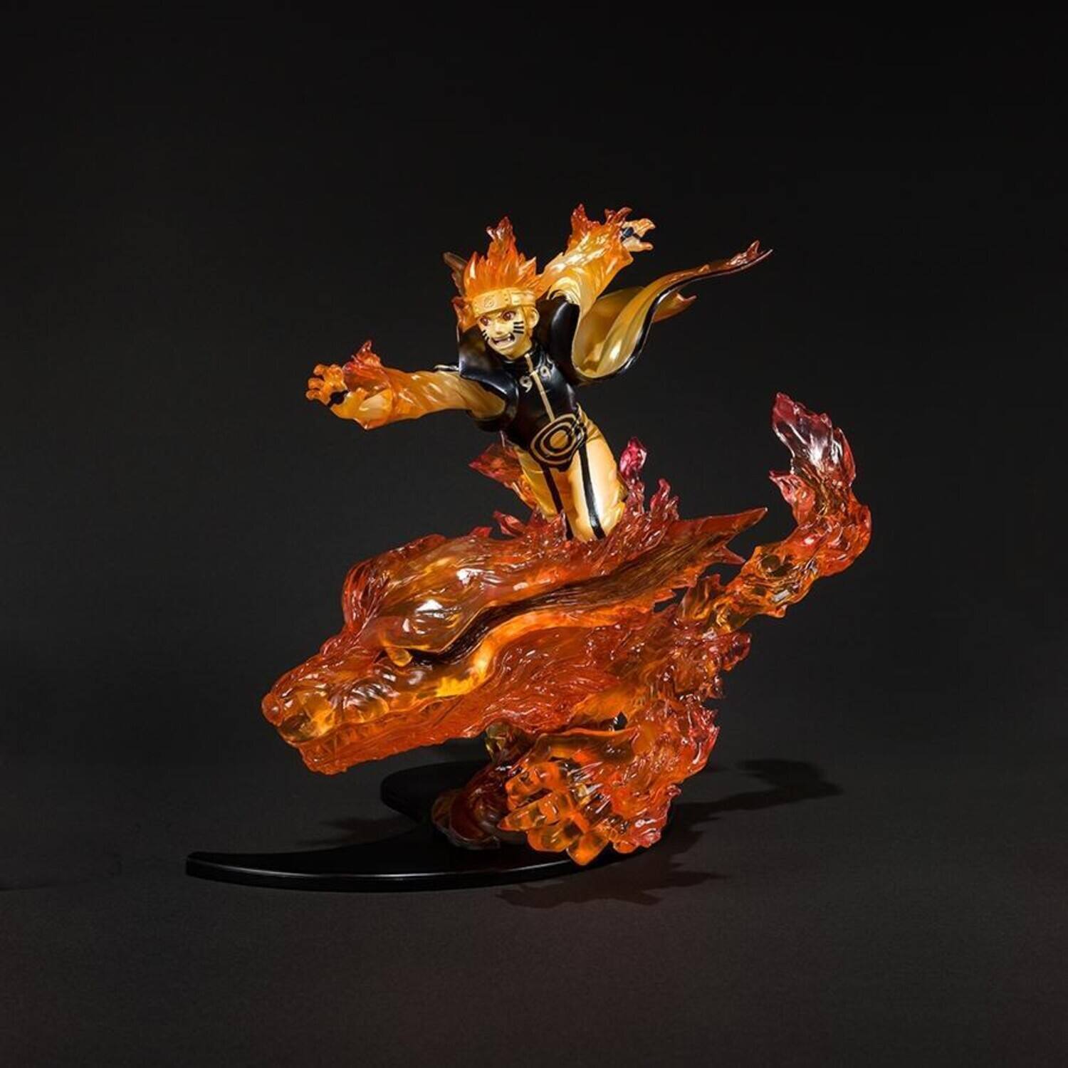 Front. Bandai - Tamashii Nations - Naruto Shippuden - Naruto Uzumaki - Kurama - Kizuna Relation - Bandai - COLLECTIBLES - Multicolor.