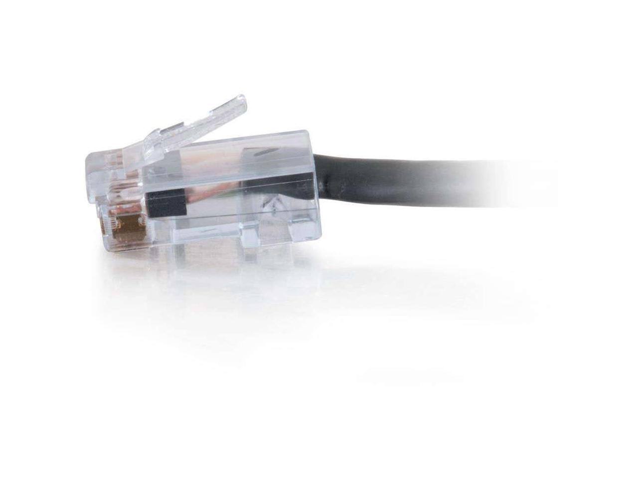 Alt View 4. Cables to Go - C2G 15301 50FT CAT6 550MHZ ASSEMBLED PLENUM PATCH CABLE - BLACK.