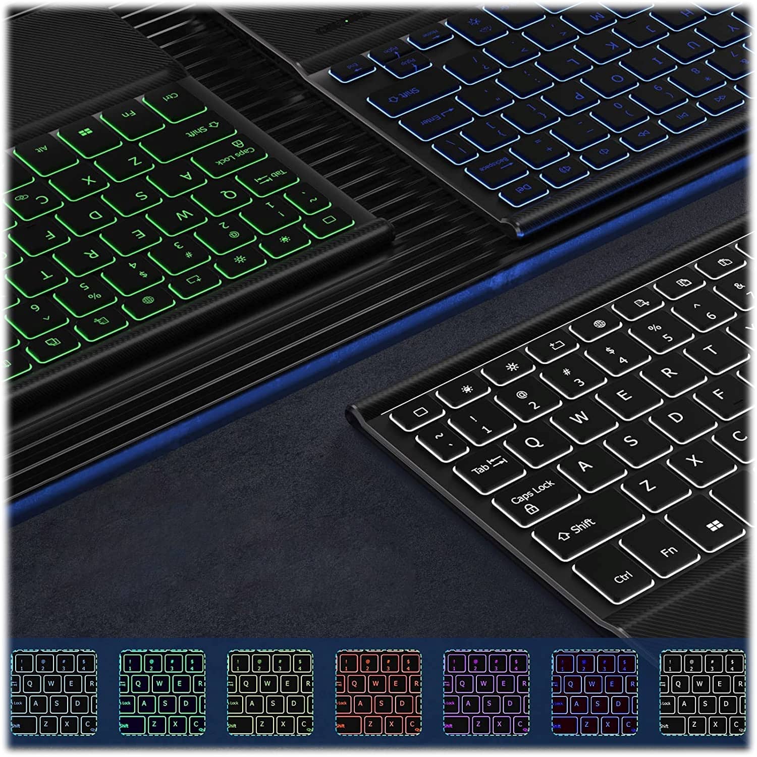 Alt View 15. SaharaCase - Keyboard Case with TrackPad for Samsung Galaxy Tab S8 and Galaxy Tab S7 - Black.