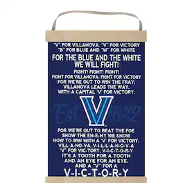 Jardine - Villanova Wildcats Fight Song Banner Sign - Navy