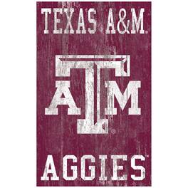 Fan Creations - Texas A&M Aggies 11'' x 19'' Heritage Distressed Logo Sign - Multicolor