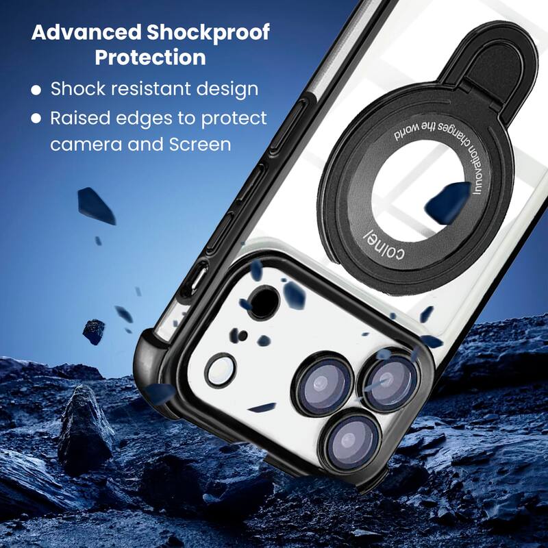 Advanced Shockproof Protection

- Shock resistant design
- Raised edges to protect camera and Screen