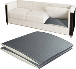 wowmax - Set of 2 Sofa Cushion Replacements - 20x20 Inch High-Density Foam Pads for Sagging Couches, Renew Seat Support - Gray