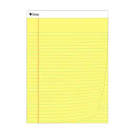 C-line - Legal Pad, Wide Ruled, Yellow, 50 Sheets - 8-1/2" x 11-3/4"
