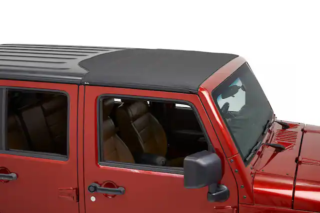 Front. Bestop - Sunrider for Hardtop - Jeep '07-18 Wrangler JK (Black Diamond; 2-Door or 4-Door) - Black.
