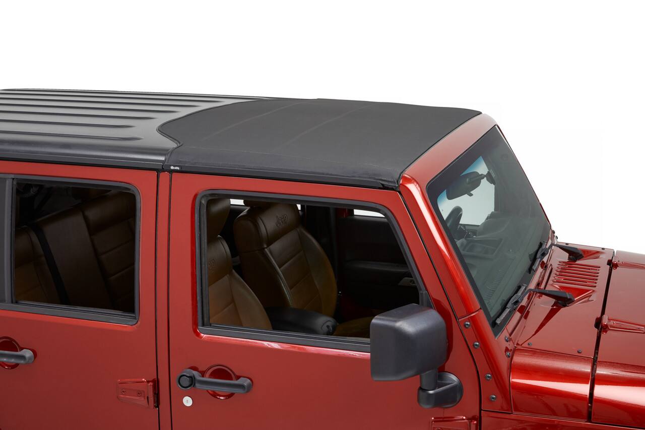 Front. Bestop - Sunrider for Hardtop - Jeep '07-18 Wrangler JK (Black Diamond; 2-Door or 4-Door) - Black.