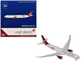 GeminiJets - Airbus A330-900 Commercial Aircraft Virgin Atlantic (G-VSRB) Tail 1/400 Diecast Model Airplane - Gray with Red