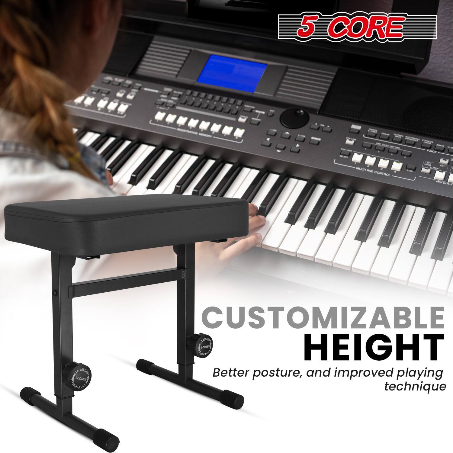 5 CORE

- NATURAL
- LARGE YOUR NATION
- MILK VOICE
- MULTI PAD CONTROL
- servings
- NAS SAFE LIVE LOWER
- 16.00 mounto
- TO 10:00 LOOSEN THEMPOW
- CUSTOMIZABLE HEIGHT
- Better posture, and improved playing technique