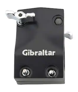 Gibraltar Hardware - Road Series 1.5" Black Drum Rack T Clamp, Two-Piece Shell Design, Connects Rack Bars at 90 Degree Angle