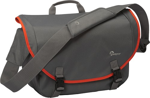 Grey/Orange Lowepro Passport Messenger Bag 