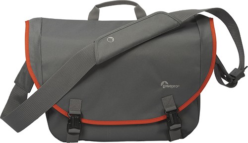  Lowepro - Passport Laptop Messenger Bag - Gray/Orange