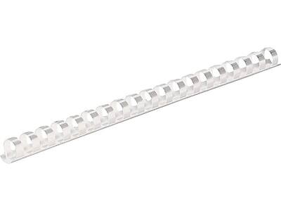 Alt View 1. Fellowes - 1/2" Plastic Binding Spine Comb, 90 Sheet Capacity, 100/Pack - White.