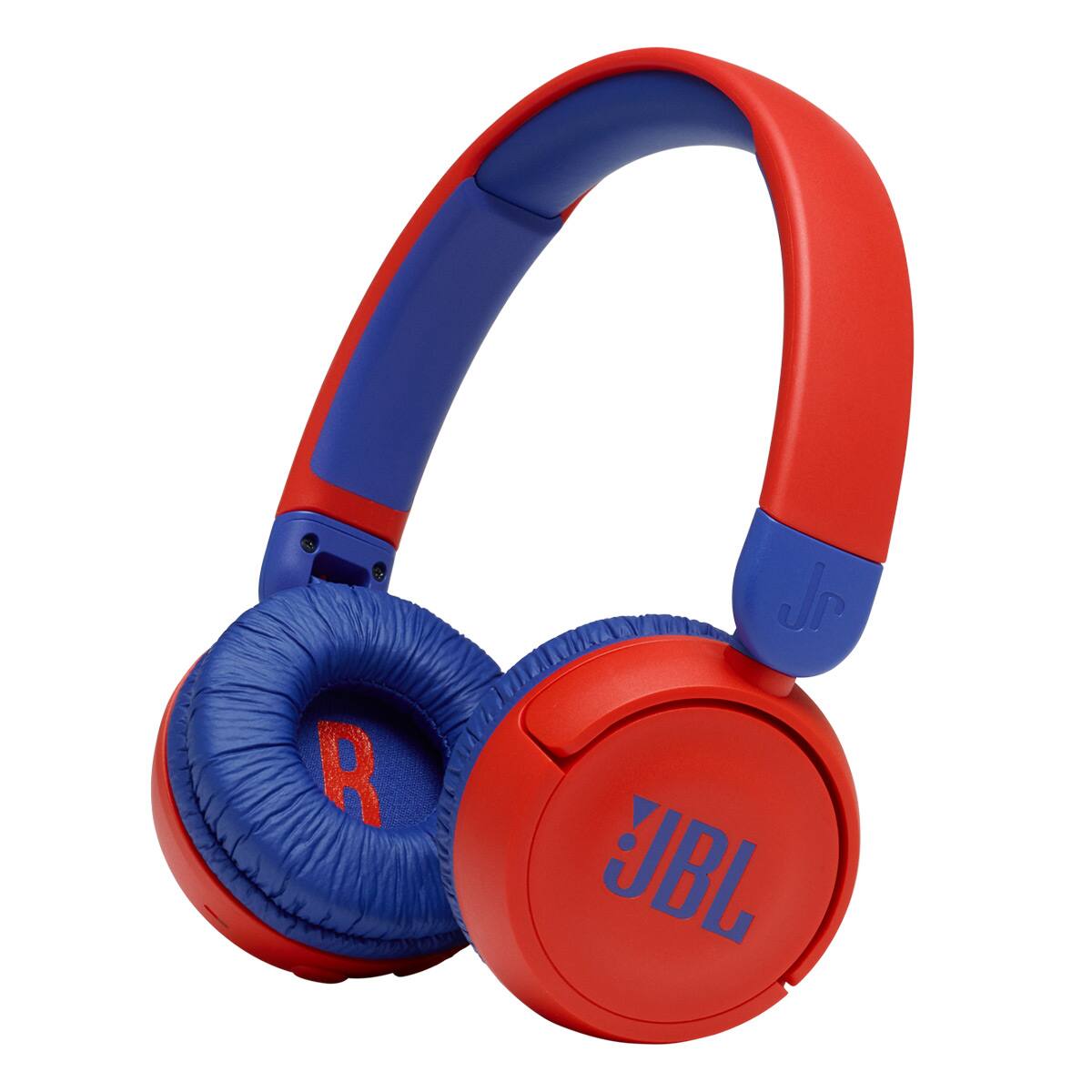 JBL - Jr310BT Wireless Kids On-Ear Headphone - Blue/Red