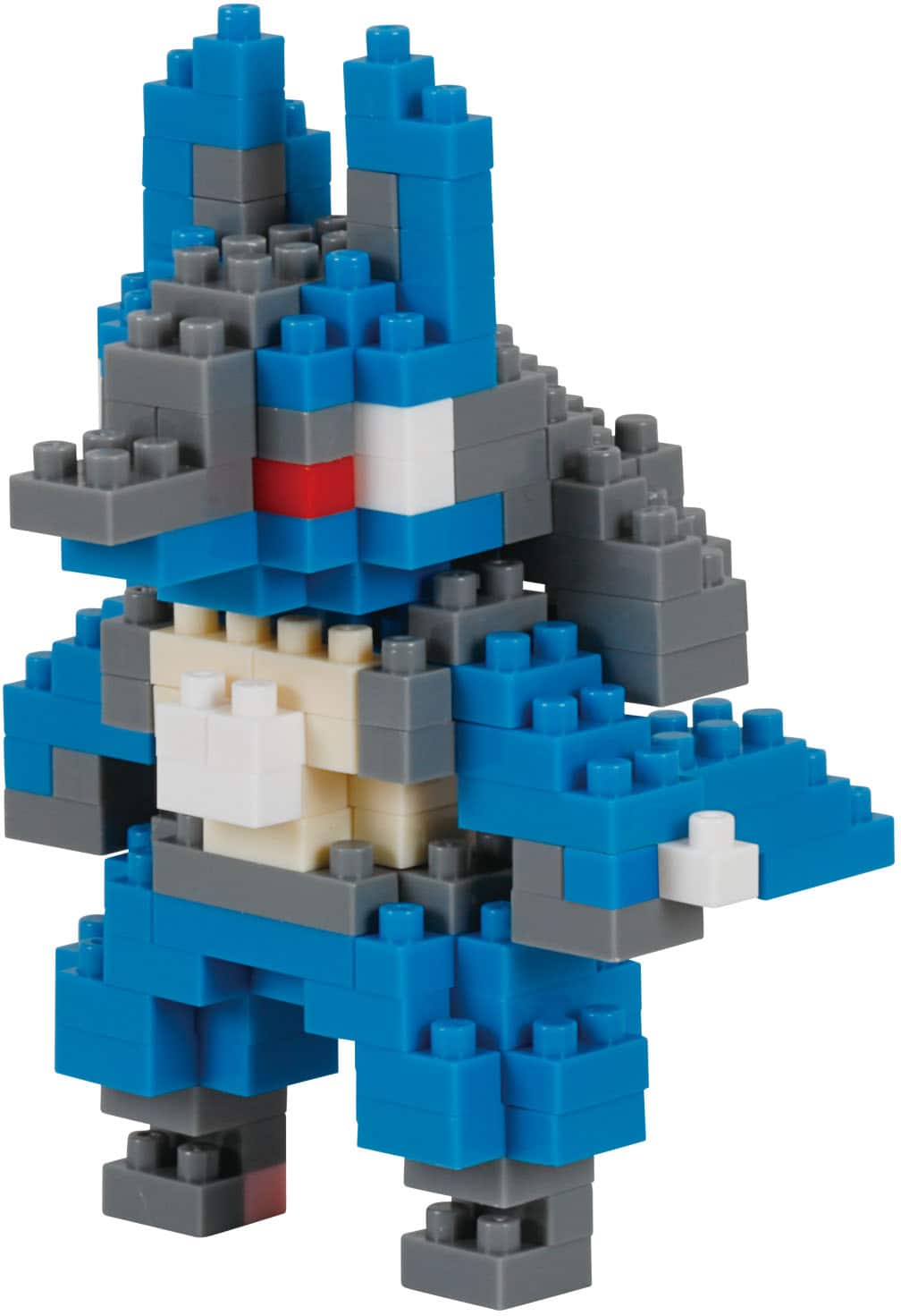 Front. Bandai - Lucario - Pokémon - Nanoblock Pokémon Series 2.9" Figure.