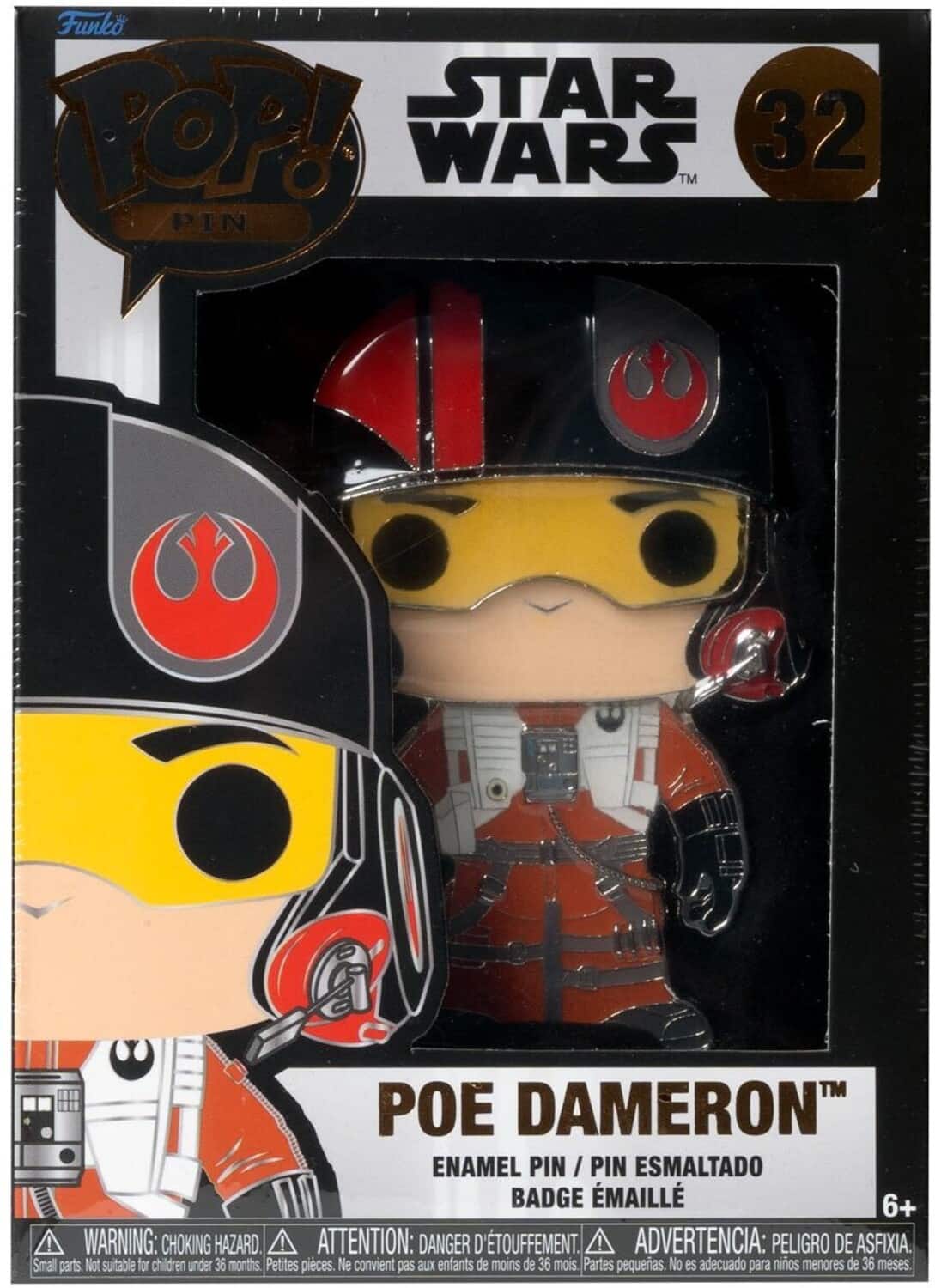 FUNKO POP! PINS STAR WARS: Poe Dameron - APPAREL - Mulitcolor