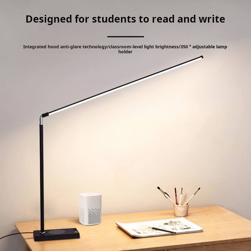 Designed for students to read and write

Integrated hood anti-glare technology/classroom-level light brightness/350° adjustable lamp holder