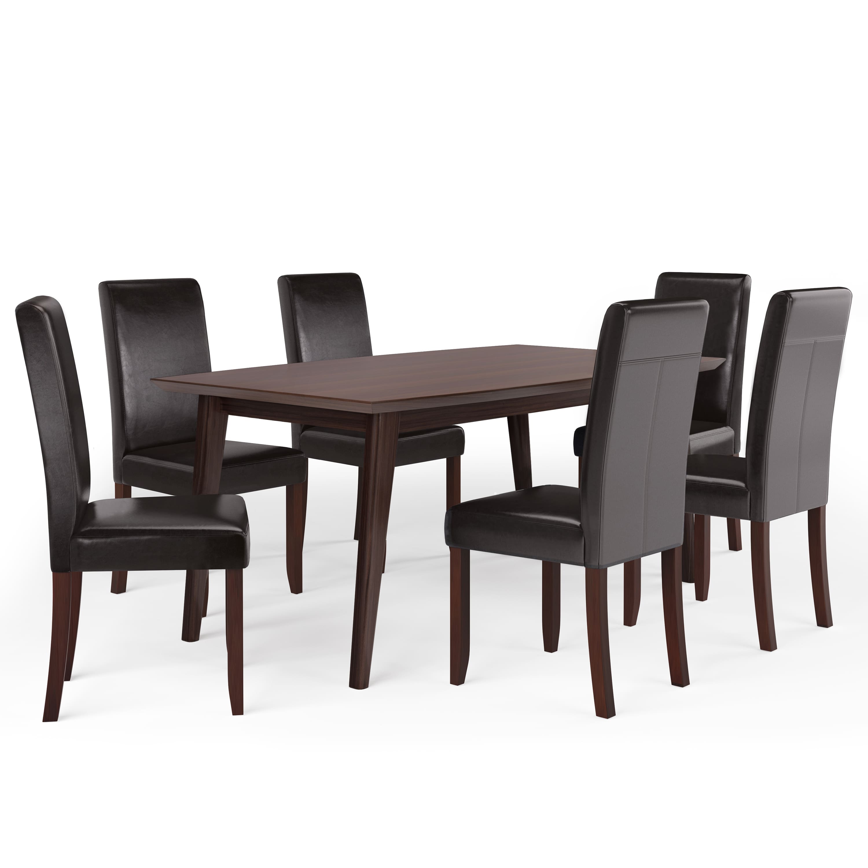 Simpli Home - Acadian / Draper 7-Piece Dining Set - Tanners Brown