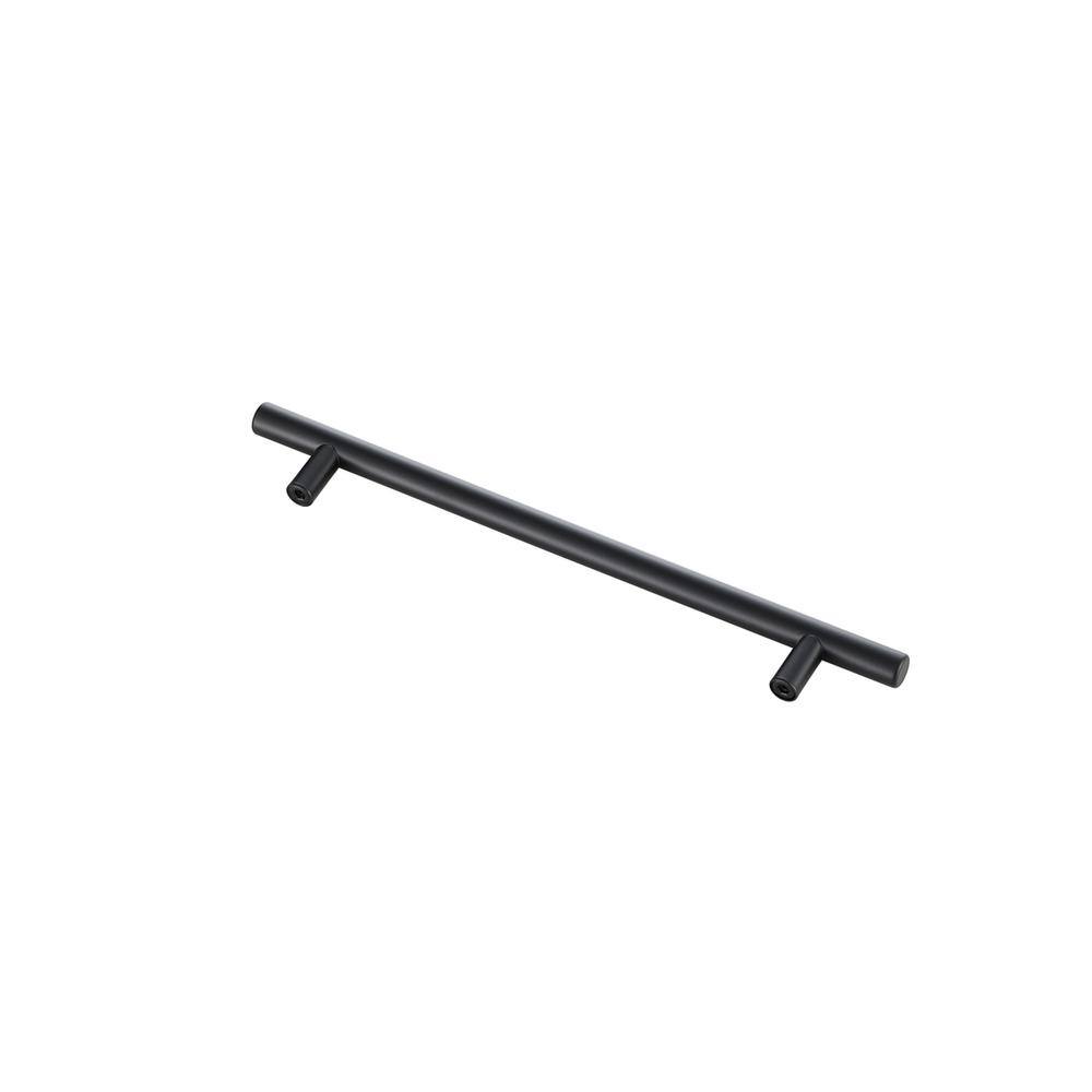 Left. Elegant Decor - Quinn 7-9/16" Center to Center Matte Black Bar Pull Multipack (set of 10) - Matte Black.