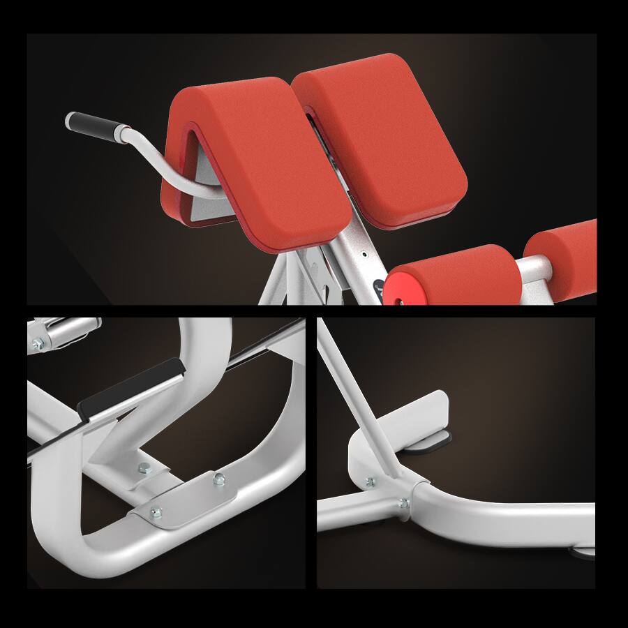 Alt View 1. HARISON - DISCOVER HR-G3112 Commercial Roman Chair for Dumbbell and Barbell Strength Training - White.