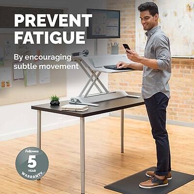 PREVENT FATIGUE  
By encouraging subtle movement  

Fellowes 5 YEAR WARRANTY