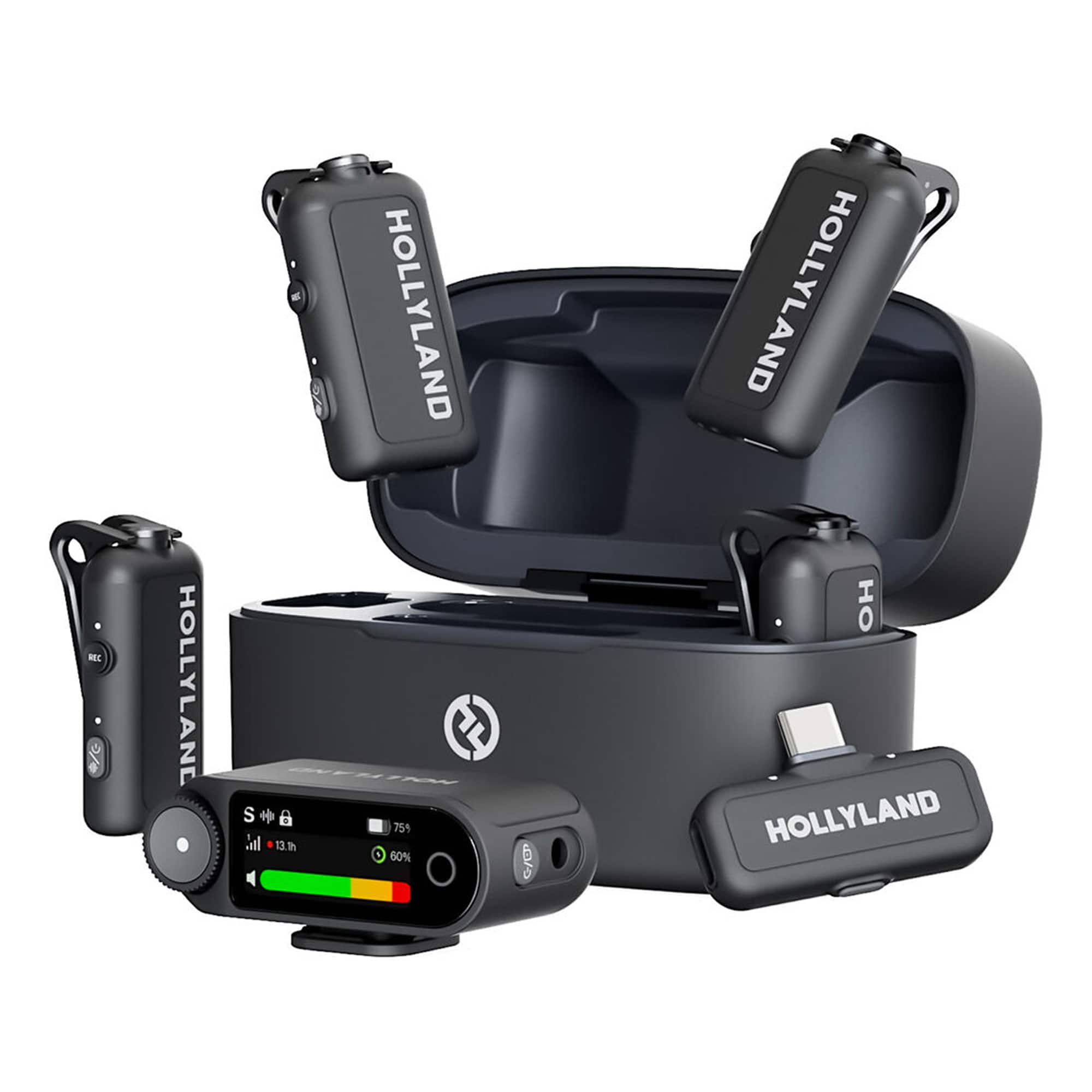 [美品] Hollyland Lark Max Hollyland/moma Lark Max Wireless Mic - 250m Range, 22-Hour